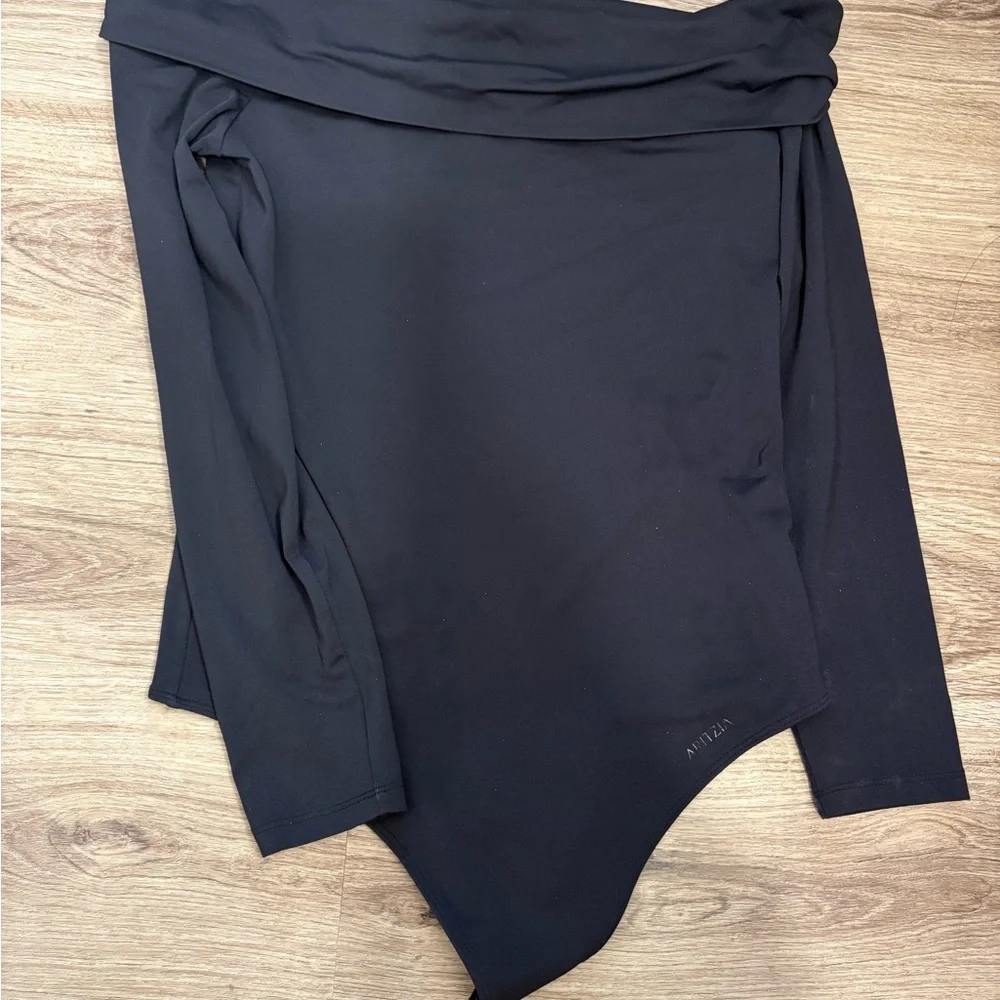Aritzia Black Off-Shoulder Bodysuit - Picture 5 of 6
